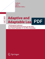 Adaptive and Adaptable Learning: Katrien Verbert Mike Sharples Tomaž Klobucar