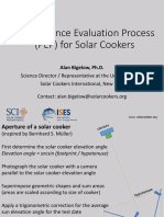 Performance Evaluation Process (PEP) For Solar Cookers