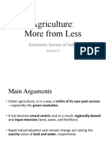 Agriculture: More From Less: Economic Survey of India