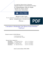 Conception Et Réalisation D'un Réseau Social Distribué