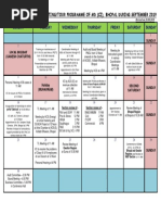 Monthly Meeting Schedule Sept, 2019