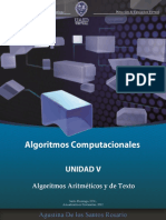 Unidad 5 Material Algoritmos Aritmeticos y de Texto ML PDF