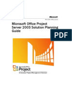 Project Server 2003 Solution Planning Guide