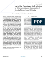 Modelling of Driver's Gap Acceptance For Evaluation of Traffic Flow Characteristics at Unsignalized Intersection in Urban Area, Ethiopia