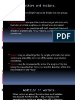 Vector and Scalar Quantities