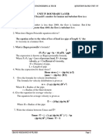 Unit Iv Boundary Layer: Sri Vidya College of Engineering & Tech Question Bank-Unit - Iv