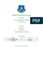 Daffodil International University: Assignment