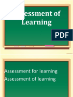 Assessment of Learning Chapter 1