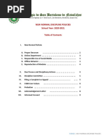 Colegio de San Bartolome de Novaliches: New Normal Discipline Policies School Year: 2020-2021