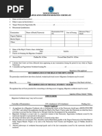 Tezpur University Application Form For Migration Certificate