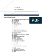 Topics Covered For MS EXCEL