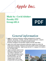 Apple Inc.: Made By: Cavid Abishov Faculty:ITI Group:681.6