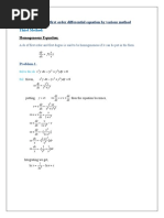 Solution of First Order Differential Equation by Various Method-Iii