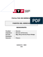 Monografia Derecho de Personas