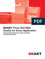 Three Roll Mill Dispersion Homogenization and Mixing Exakt 80 by Exakt Advanced Technologies GMBH