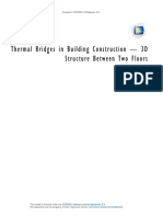 Thermal Bridges in Building Construction - 3D Structure Between Two Floors