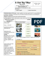 8th and 9th English Weekly Plan - 25th Week