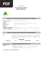 Hoja de Seguridad Masilla PDF