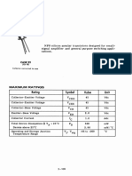 2N840 (SILICON) 2N841: Rating Symbol Value Unit