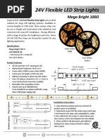 24V Flexible LED Strip Lights: Mega Bright 100