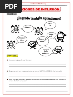 Relaciones de Inclusión para Primero de Secundaria