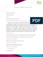 Plantilla #1 - Unidad 3 - Reto 4 - Análisis de Técnicas e Instrumentos de Investigación Con Las Infancias - Diseño de Un Método de Investigación