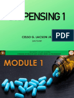 DISPENSING 1 - Module 1