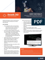 Deswik - CAD Survey Functionality Flyer PDF