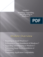 Installation, Upgrading and MIgrating To Windows 7