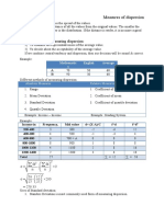 Relative Measures of Dispersion