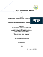 Segundo Avance - Elaboración de Hojas de Papel A Base de Heces de Vaca