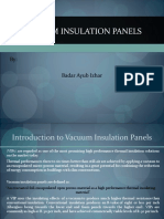 Vacuum Insulation Panels For Building Applications