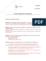 Corrigé Type de Lexamin de Remplacement Immunologie