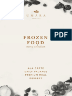 Frozen Food Menu