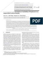 Determination and Calculation of Solubility of Bisphenol A in Supercritical Carbon Dioxide