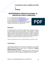 Mantenimiento Proactivo en Base Al Analisis de Aceite