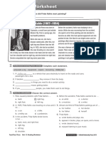 Reading Worksheet: A Portrait of Frida Kahlo (1907-1954)