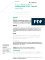 Evaluation of Biological and Sociodemographic Factors Affecting Dysmenorrhea