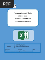 Laboratorio 06 - Formularios y Macros