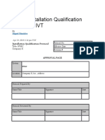 HVAC Installation Qualification Protocol - IVT