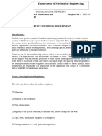 Surface Finish Measurement Notes