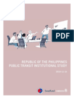 Republic of The Philippines Public Transit Institutional Study - Sweco - 20181116