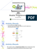 Mobile Programming: Engr. Waqar Ahmed