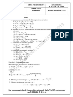 Serie N°8 Suite Numérique 1S1 Renf