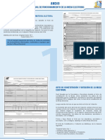 Actas de Instalación y Recepción y Acta de Constitución y Votación