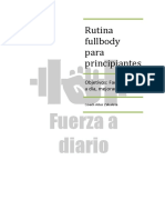 Rutina Fullbody para Principiantes