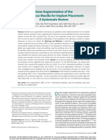 Bone Augmentation of The Edentulous Maxilla For Implant Placement: A Systematic Review