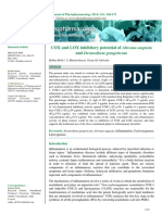 COX and LOX Inhibitory Potential of Abroma Augusta and Desmodium Gangeticum