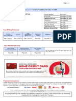 Monthly Billing Statement: Ma Katherine Dela Cruz Pantoja