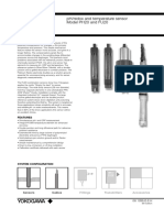 General Specifications: Ph/redox and Temperature Sensor Model PH20 and FU20